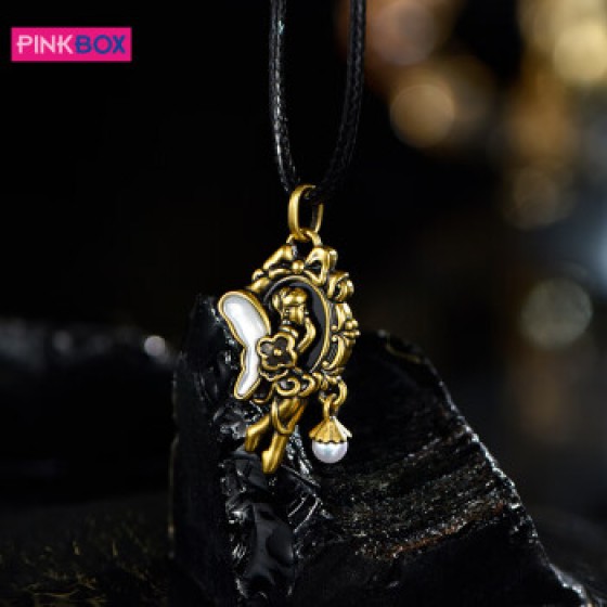 PINKBOXPINKBOX/娉饰珠宝黑金吊坠潮奇幻色彩足金流苏挂坠镶嵌白贝镜灵 预定金(回货约30天详情咨询客服) 收藏