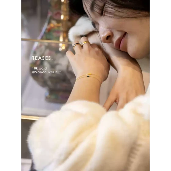 若奈珠宝 “戏玲珑”18K金+珐琅彩亨通新中式Teases手链礼物