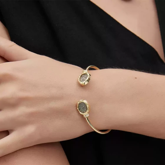 爱琴海余音|925银戈耳工与智慧女神雅典娜银币弹力手镯